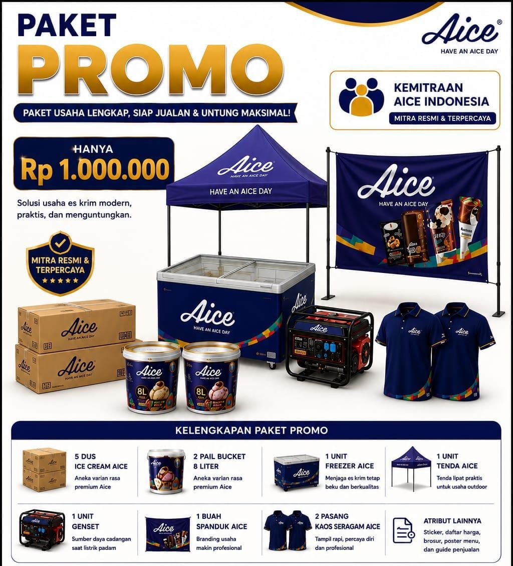 Paket Promo Kemitraan Aice Rp 1.000.000