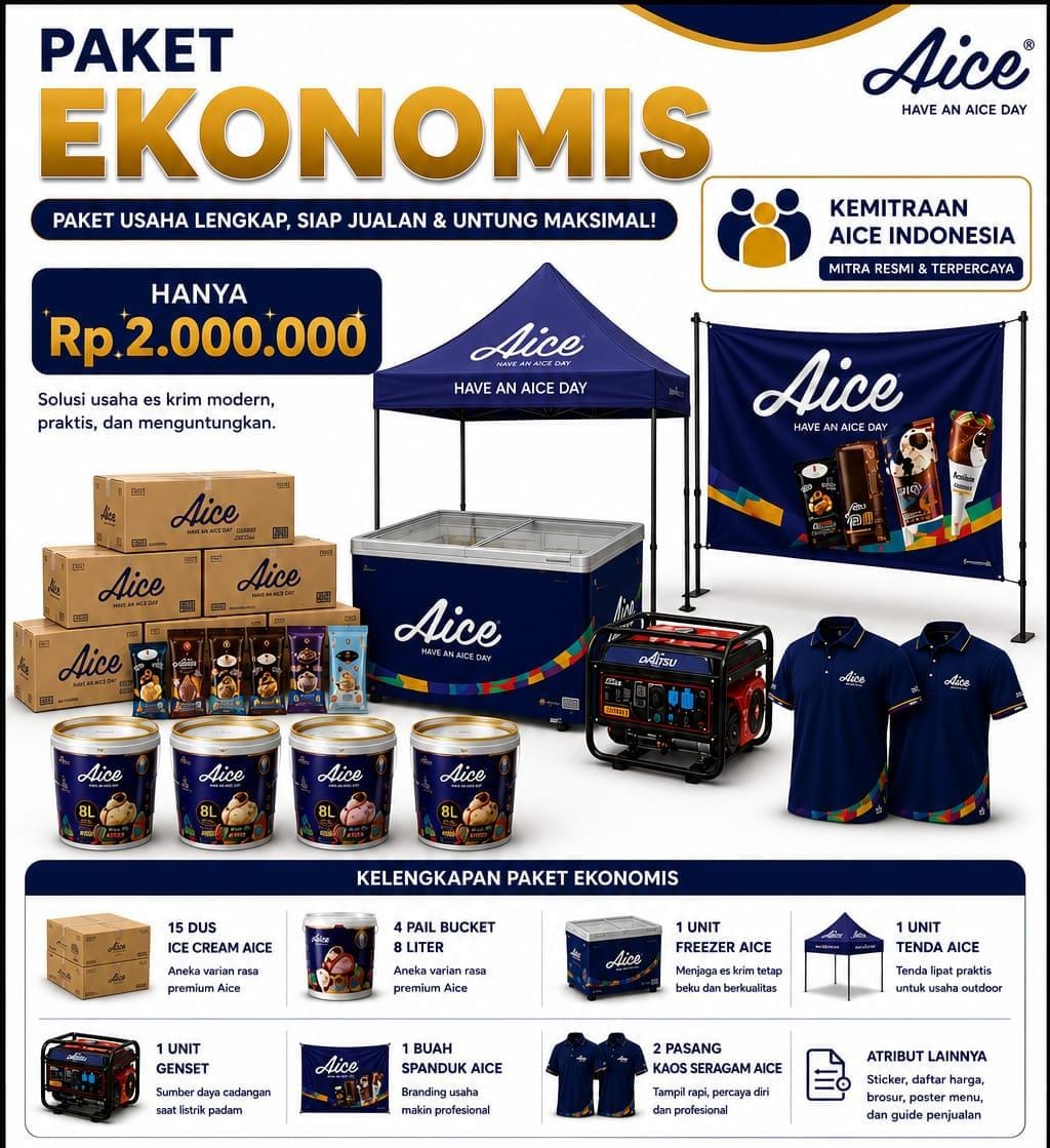 Paket Ekonomis Kemitraan Aice Rp 2.000.000