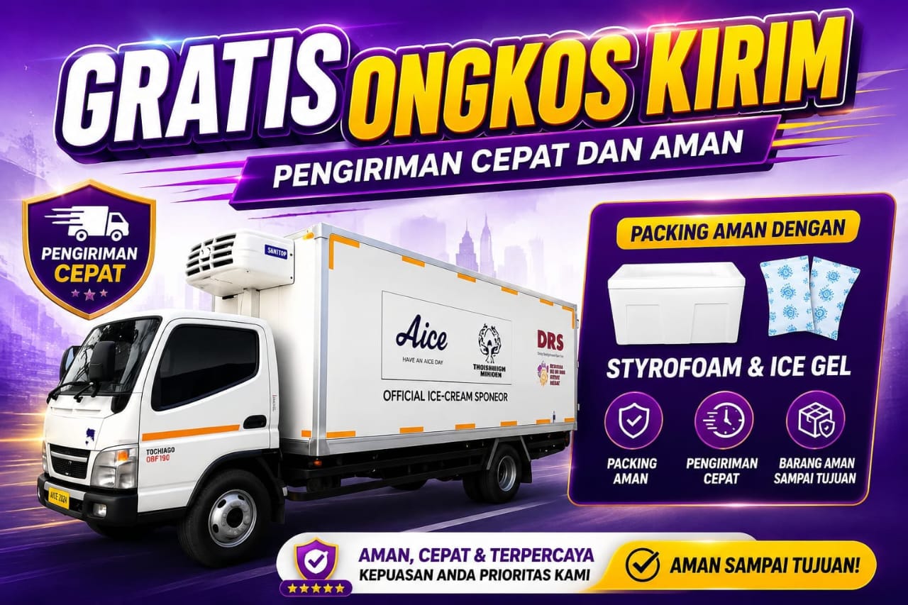 Gratis Ongkos Kirim dan Pengiriman Cepat Aice