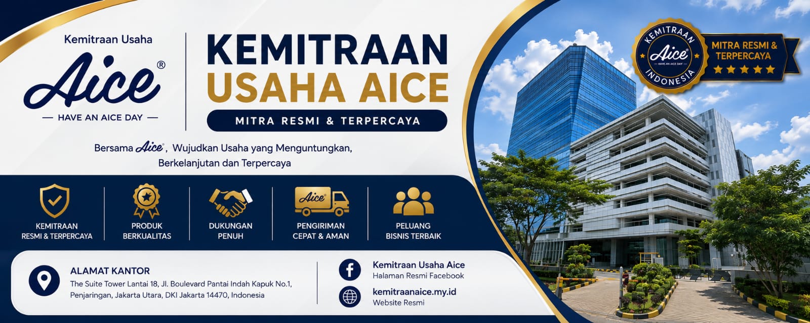 Kontak Kantor & Layanan Kemitraan Aice Indonesia