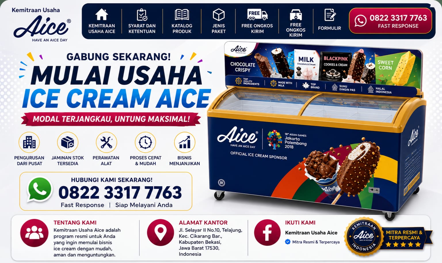 Mulai Usaha Ice Cream Aice Indonesia Modal Terjangkau