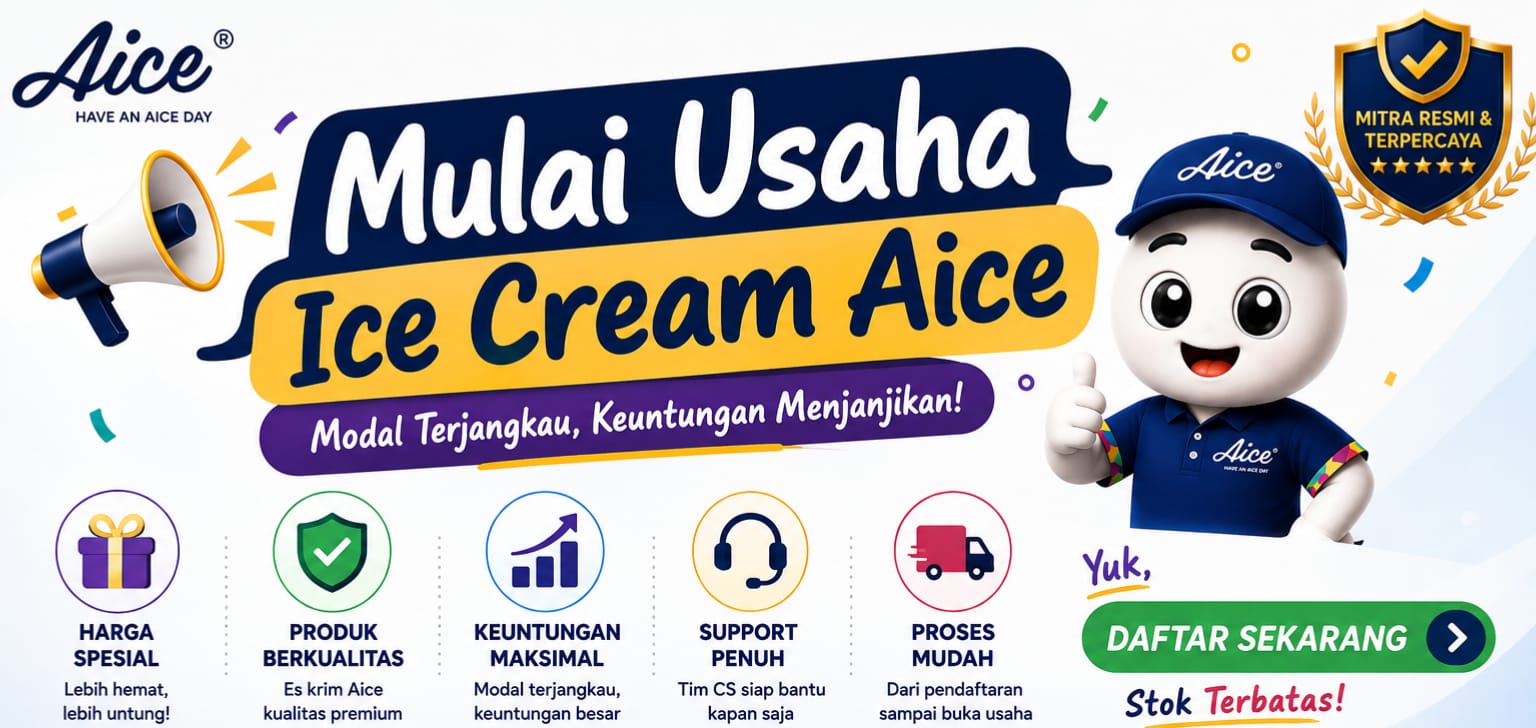 Mulai Usaha Ice Cream Aice Daftar Sekarang Stok Terbatas