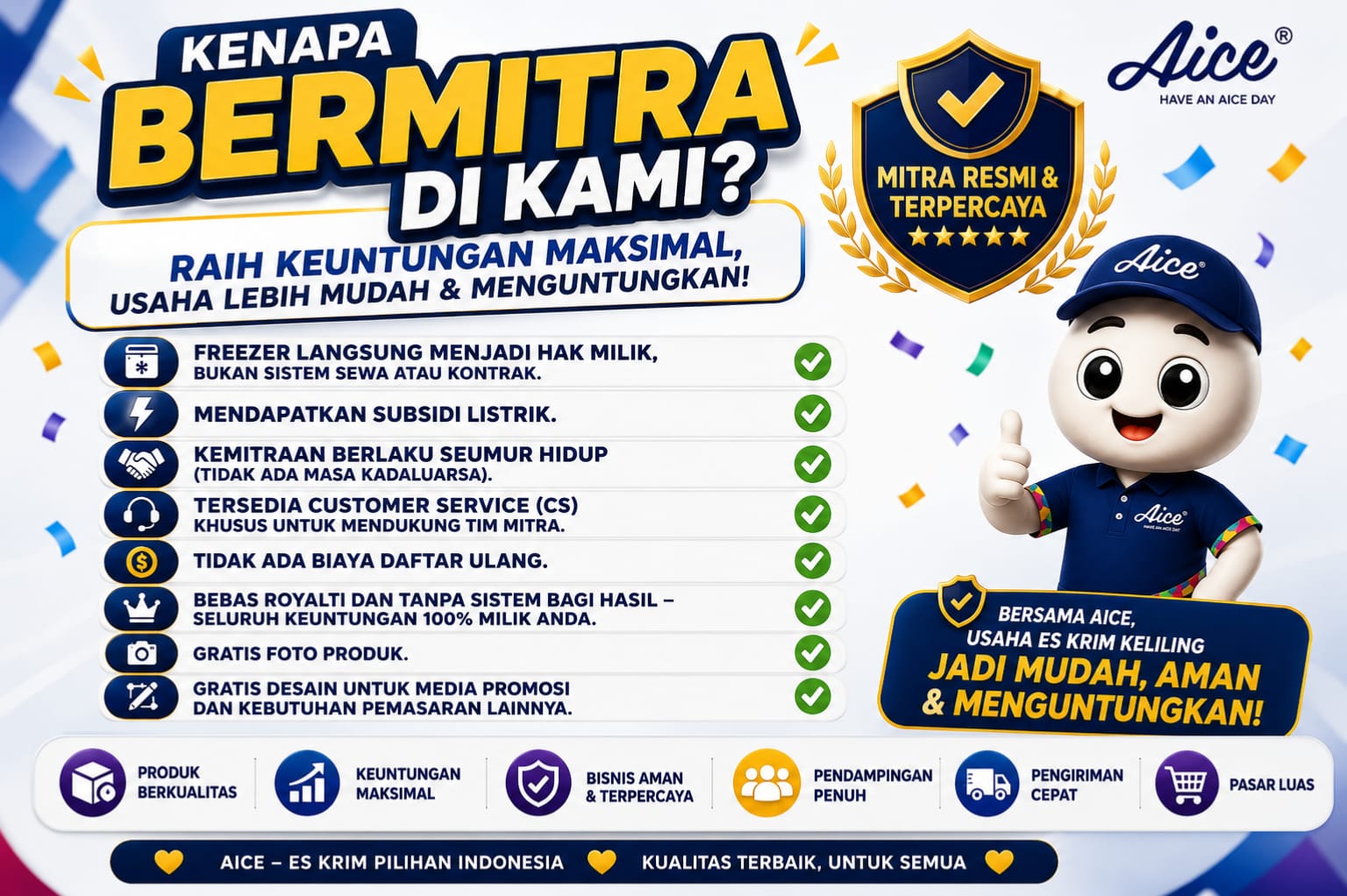 Kenapa Bermitra Di Kami? - Brosur Keunggulan Aice