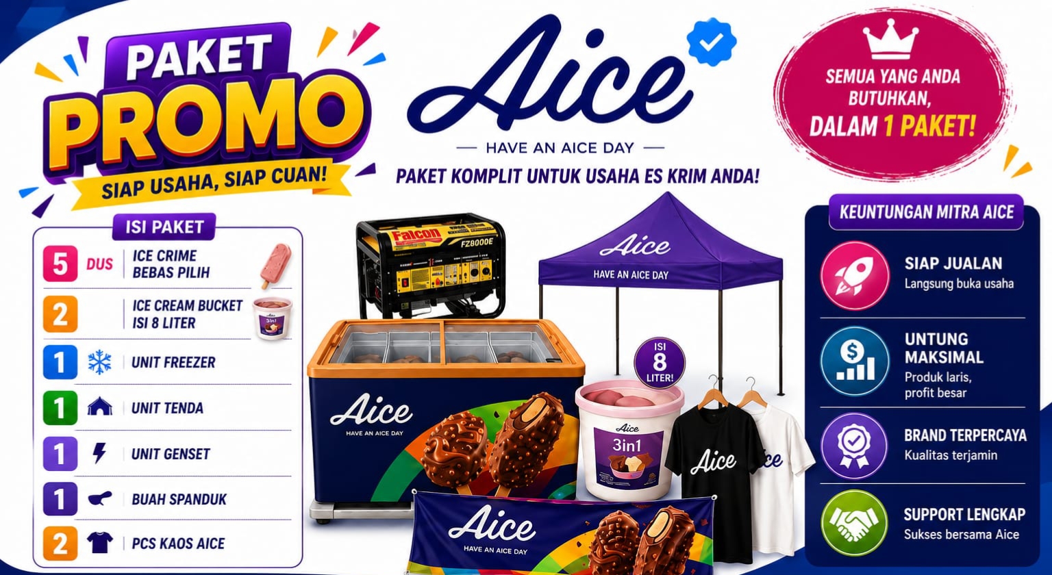 Paket Promo Kemitraan Aice Rp 1.000.000