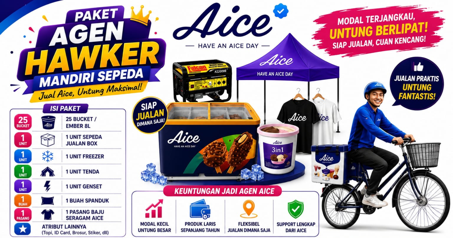 Paket Agen Hawker Mandiri Sepeda Aice Rp 2.500.000