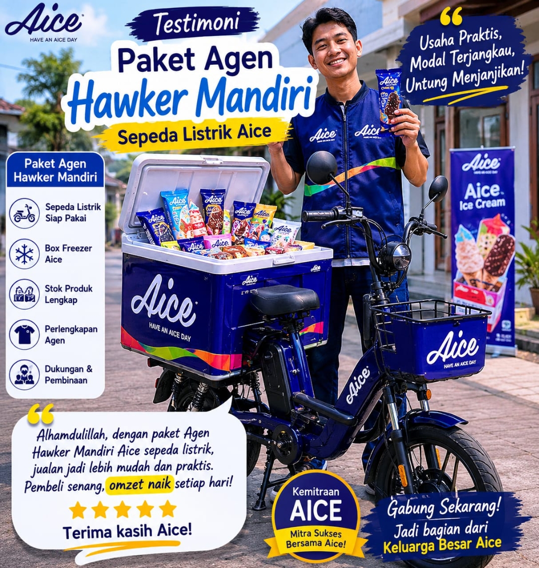 Testimoni Agen Hawker Sepeda Listrik Aice