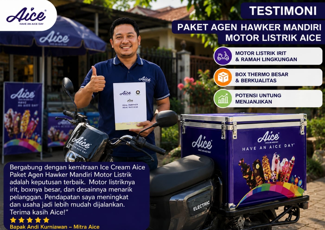 Testimoni Agen Hawker Motor Listrik Aice - Andi Kurniawan